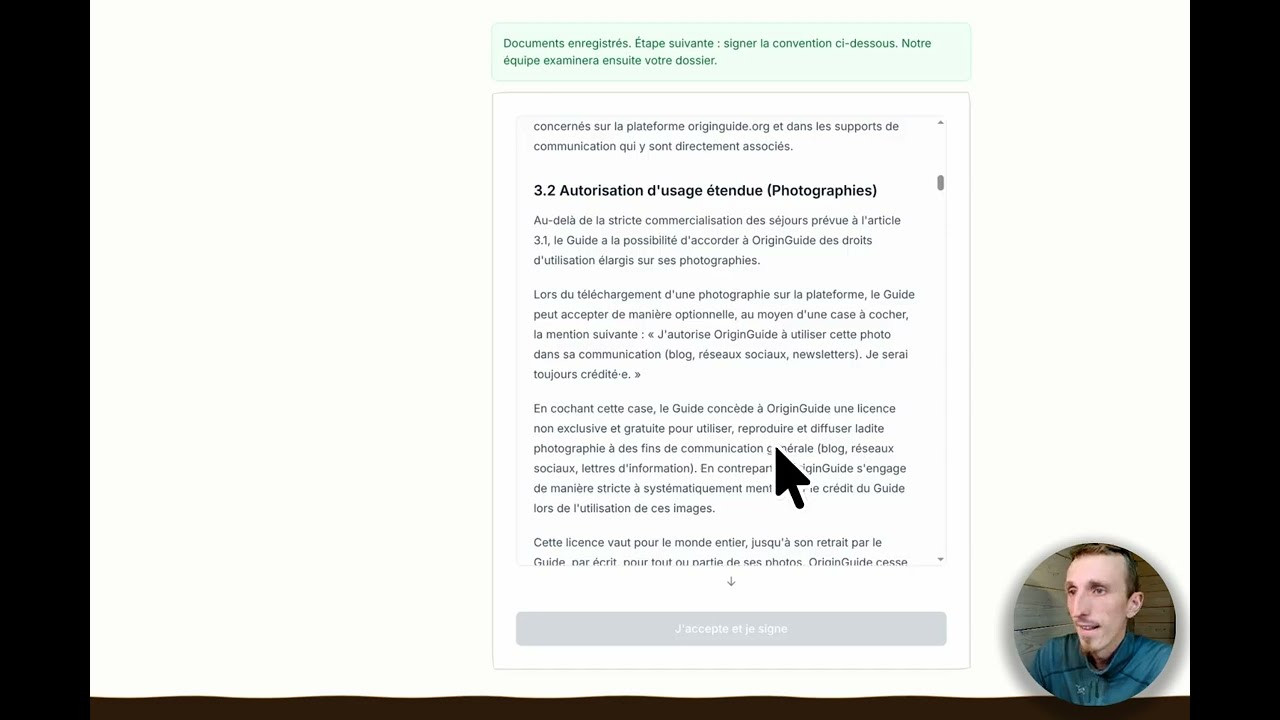 Adhérer à OriginGuide et ajouter son premier séjour